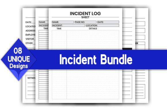 Download Incident Log Book Bundle | KDP Interior - Bundle Collection