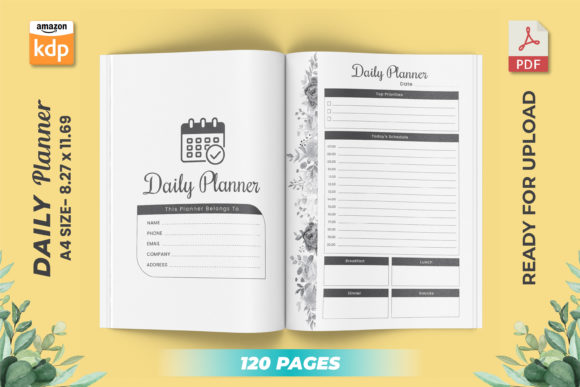 Download Daily Planner KDP Interior - Printable - Printable Collection