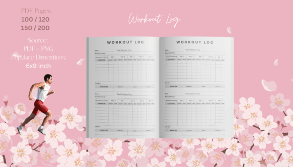 Download Workout Log KDP Ready - Workout Collection