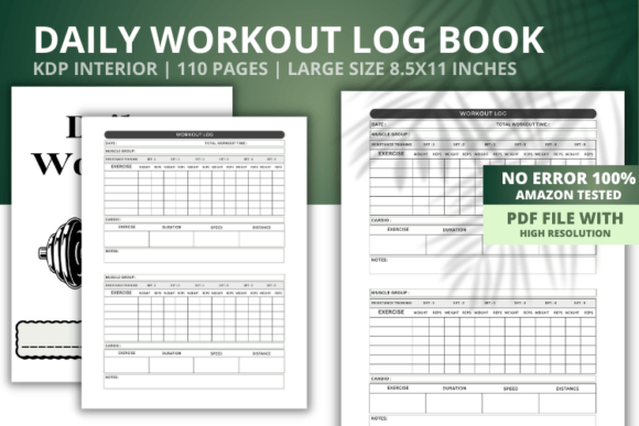 Download Daily Workout Log Book Interior - Workout Collection