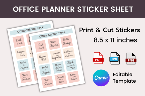 Download PRINTABLE OFFICE PLANNER STICKER SHEET - Printable Collection