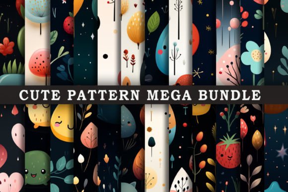 Download Cute Pattern Background Mega Bundle - Bundle Collection