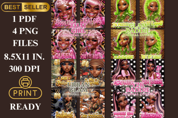 Download Ultimate Glam Journal Covers Bundle - Bundle Collection