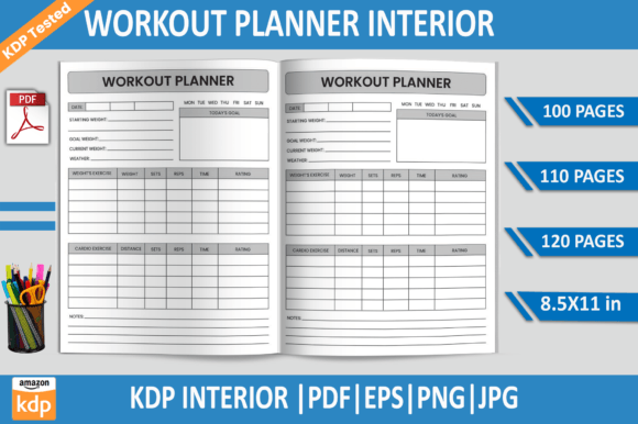 Download Workout Planner | KDP Interior - Workout Collection