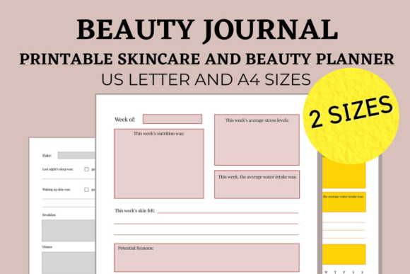 Download Printable Skincare &amp; Beauty Journal - Printable Collection