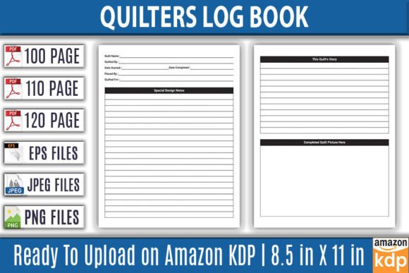 Download Quilters Log Book Bundle | KDP Interior - Bundle Collection