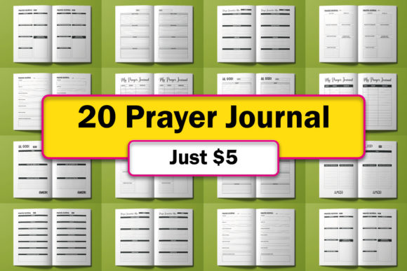 Download Prayer Journal Interior Bundle - Bundle Collection