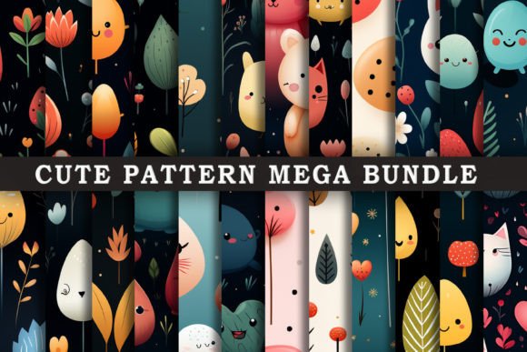 Download Cute Pattern Background Mega Bundle - Bundle Collection