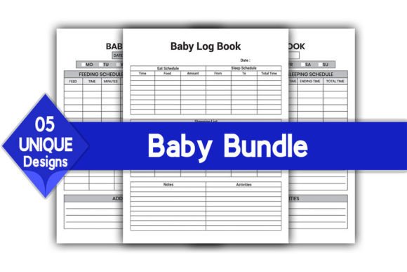 Download Baby Log Book Bundle | KDP Interior - Bundle Collection