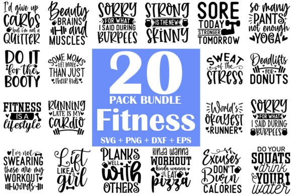 Download Fitness SVG Bundle - Premium Resources