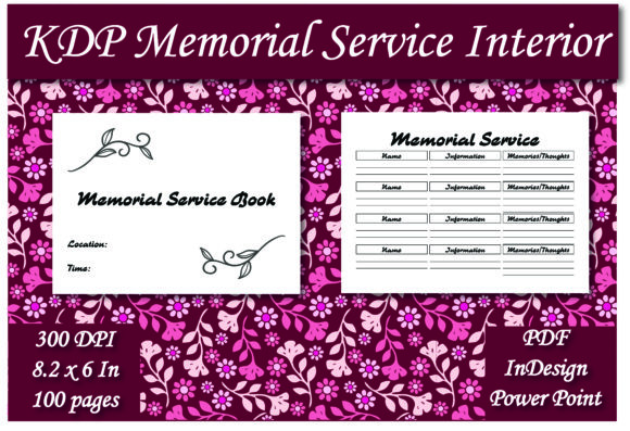 Download KDP Memorial Service Guest Book Interior - Memorial service Collection